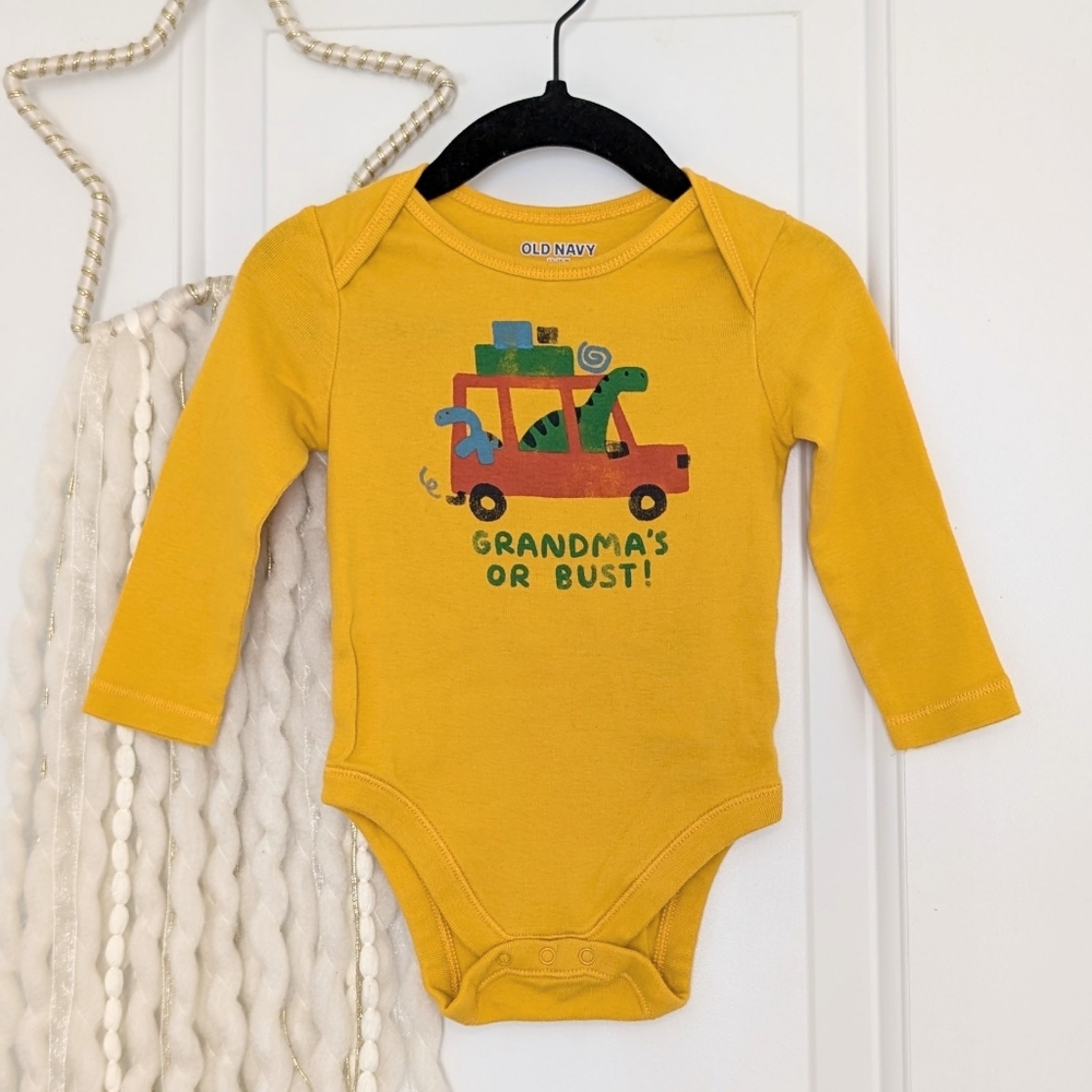 Old Navy Grandma's Or Bust Onesie, 12-18m